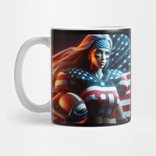 American Woman NFL Football Player #19 Mug